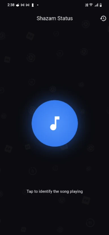Shazam Status app screenshot