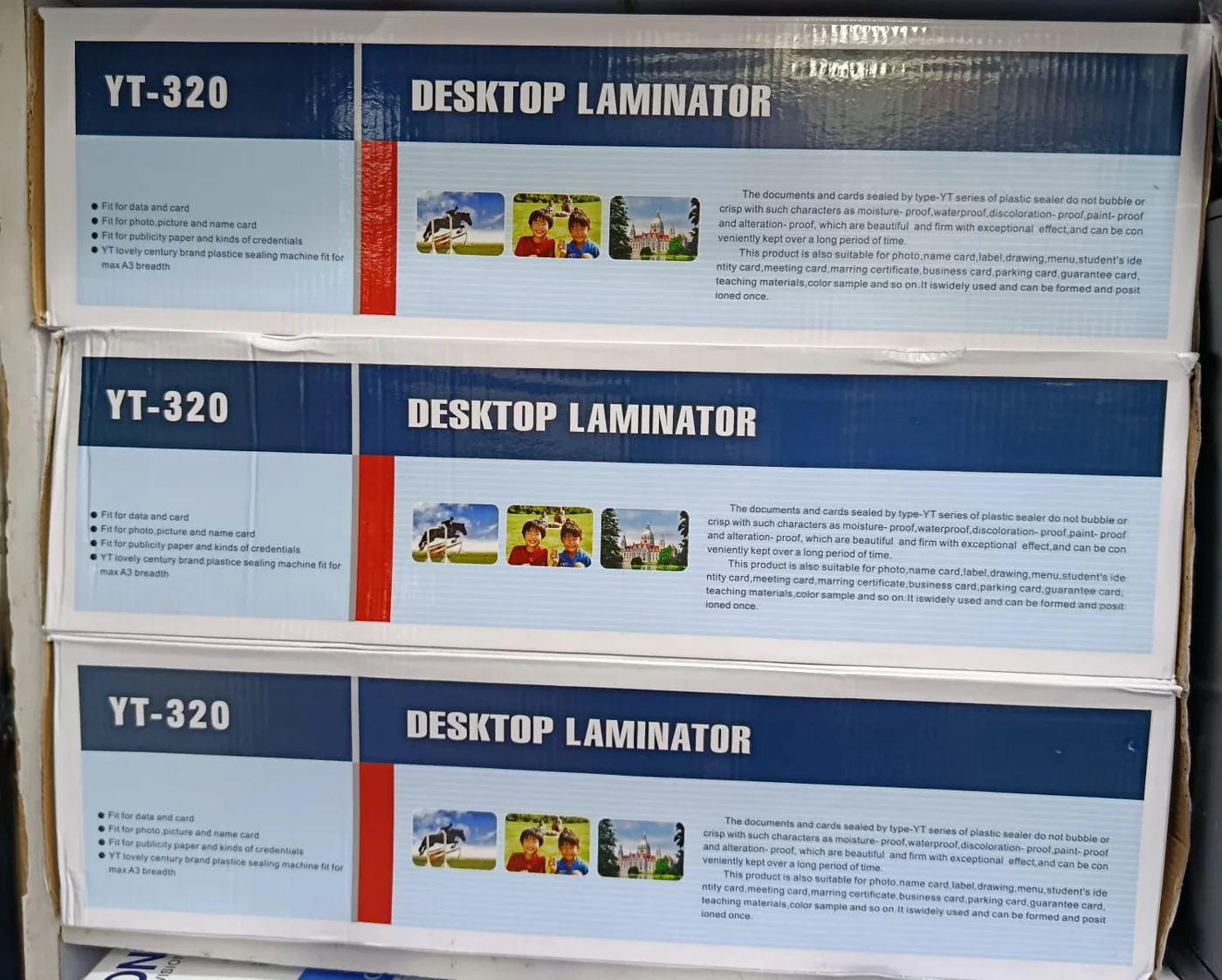 Desktop laminators — supplied product or packaging image 1